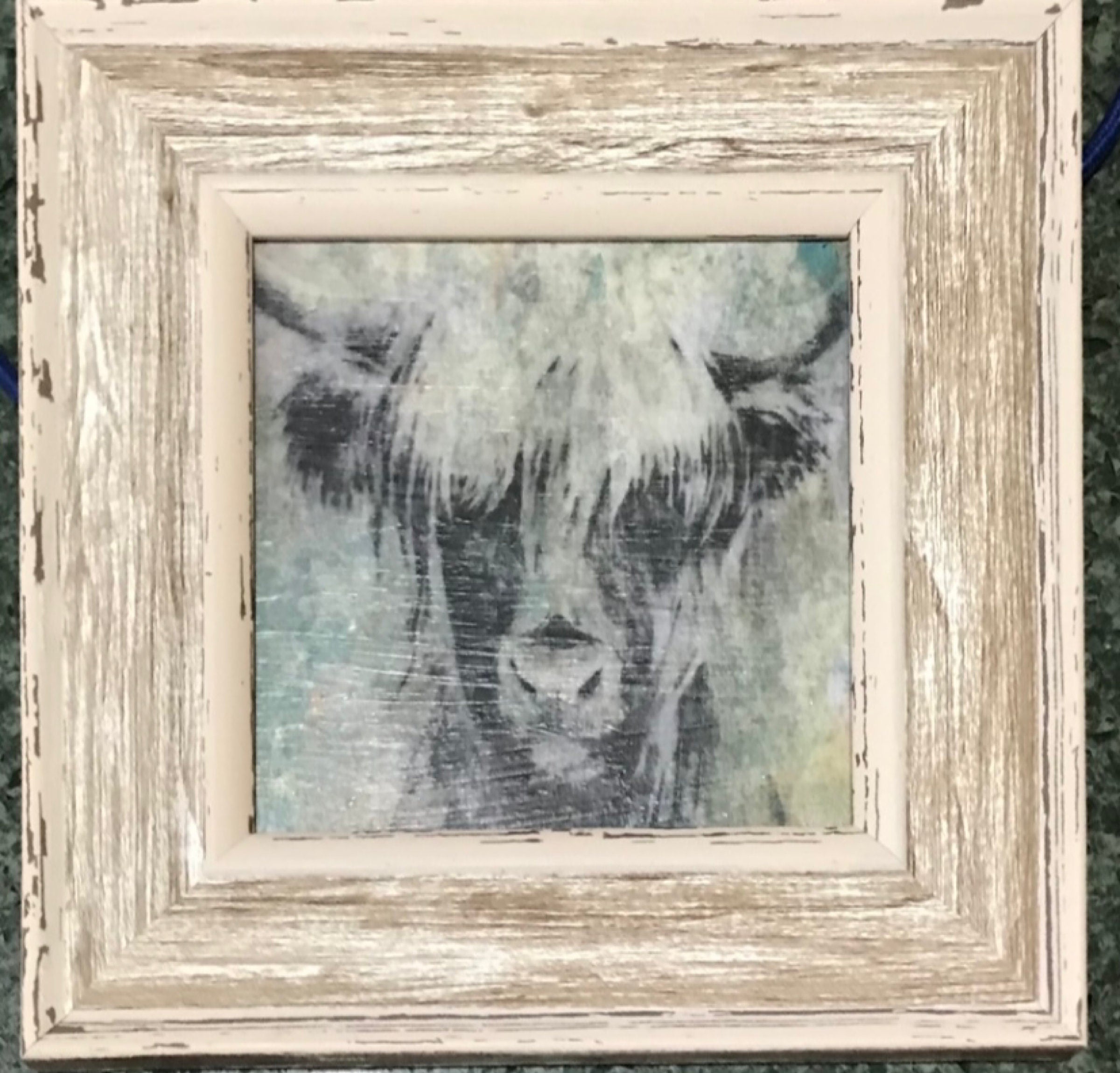 Highland Cow Wall Art-Paint Transfer Picture-Highland 