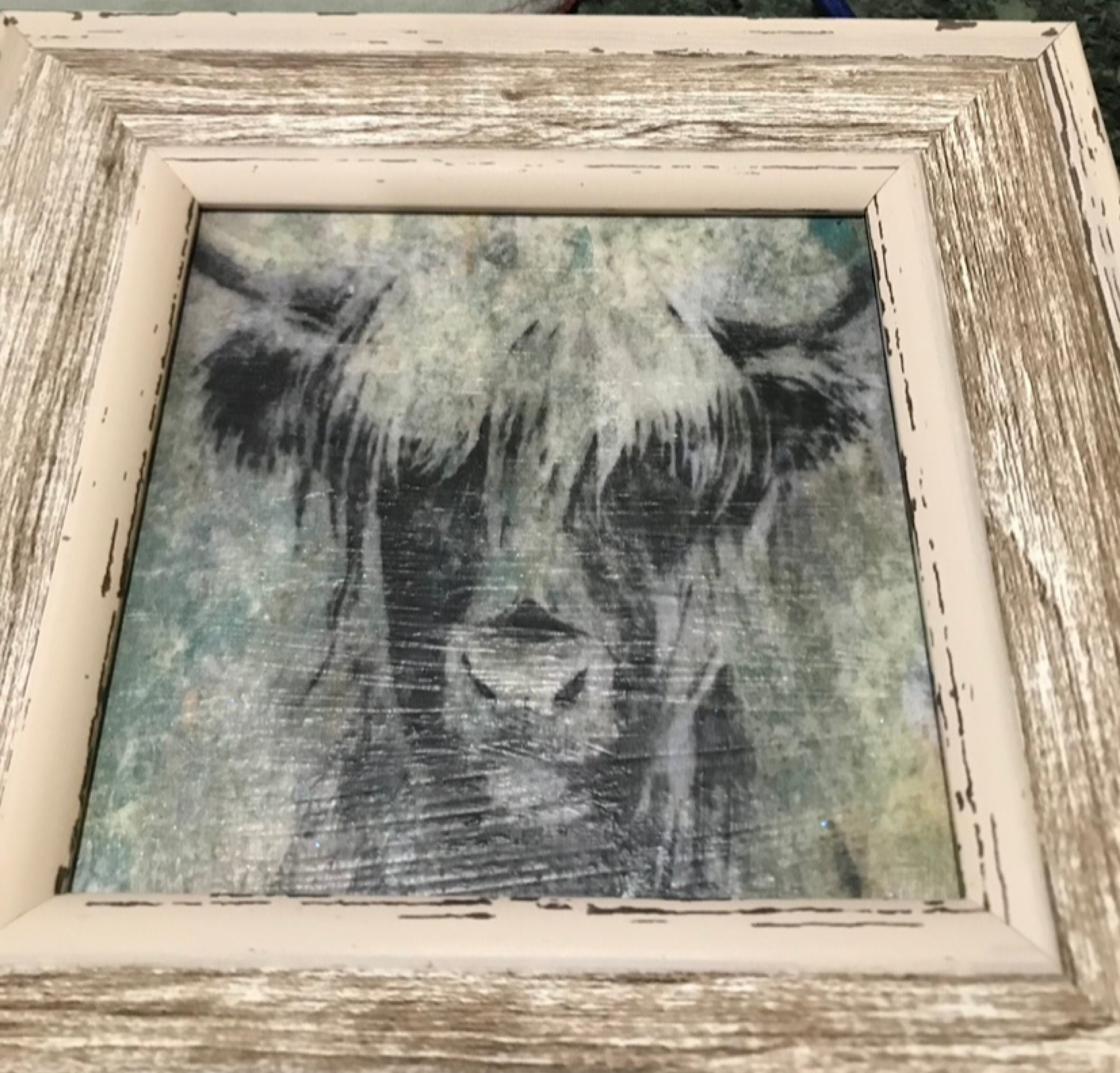 Highland Cow Wall Art-Paint Transfer Picture-Highland 