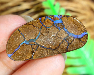 18.8ct Modern Oval/Freeform Shaped Australian Boulder Opal Stone-Loose Cabochon for Jewelry Making-Option for Pendant or Complete Necklace