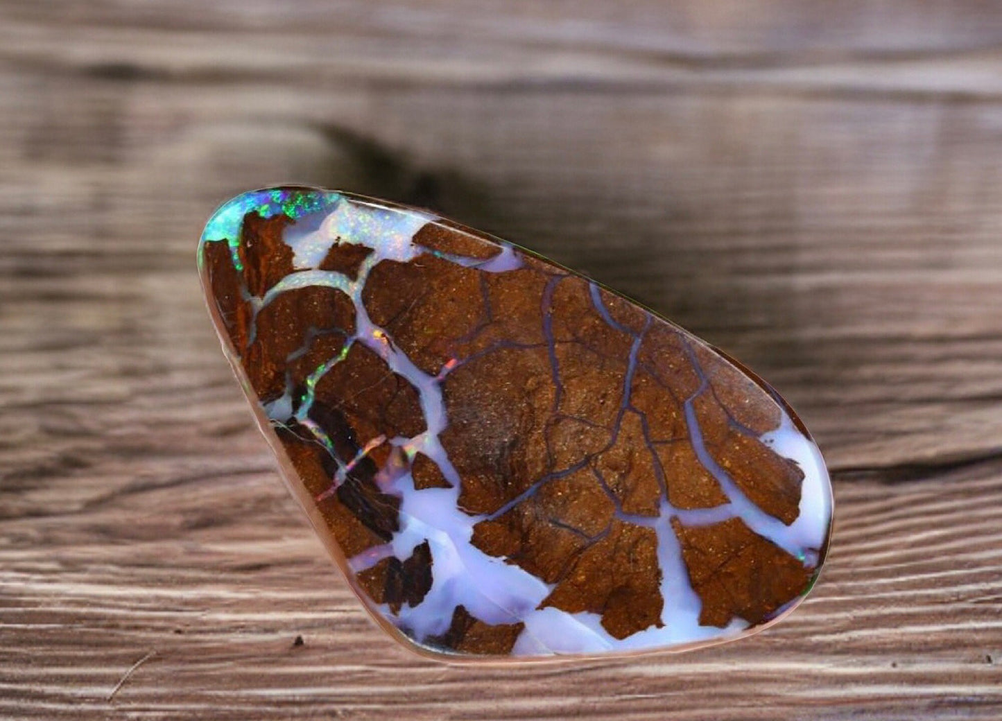 Beautiful 9.3cts Freeform Australian Koroit Boulder Opal Cabochon for Jewelry Making-Great Polish-Option for Pendant or Necklace, Unset