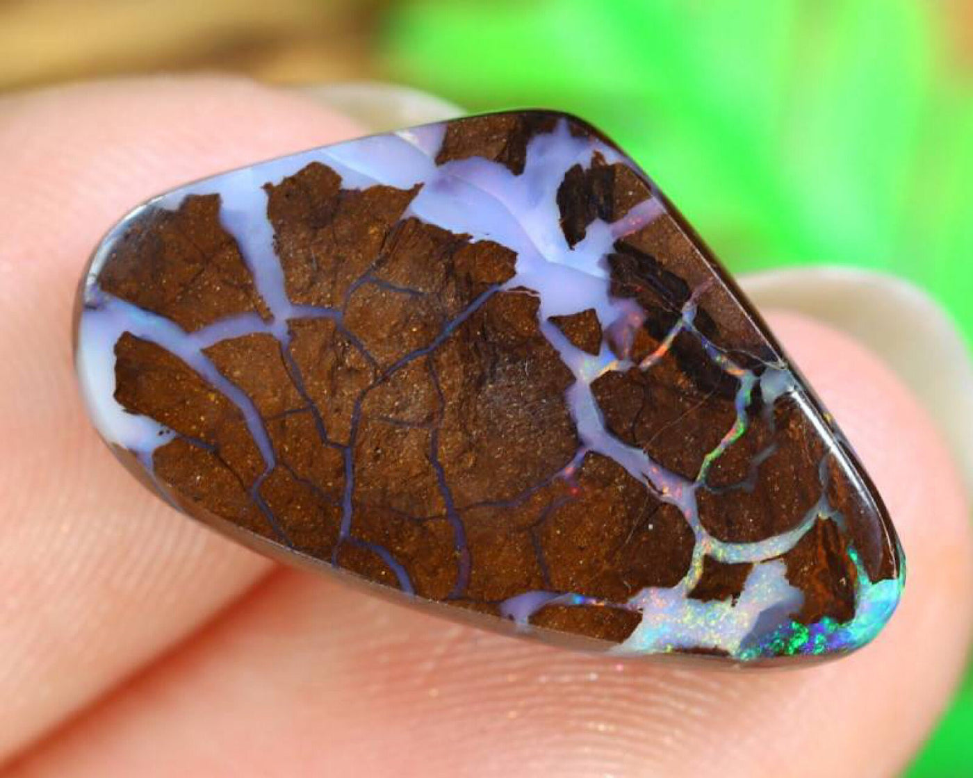 Beautiful 9.3cts Freeform Australian Koroit Boulder Opal Cabochon for Jewelry Making-Great Polish-Option for Pendant or Necklace, Unset