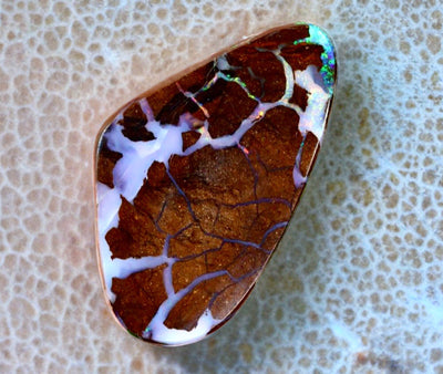 Beautiful 9.3cts Freeform Australian Koroit Boulder Opal Cabochon for Jewelry Making-Great Polish-Option for Pendant or Necklace, Unset