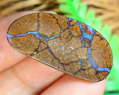 18.8ct Modern Oval/Freeform Shaped Australian Boulder Opal Stone-Loose Cabochon for Jewelry Making-Option for Pendant or Complete Necklace