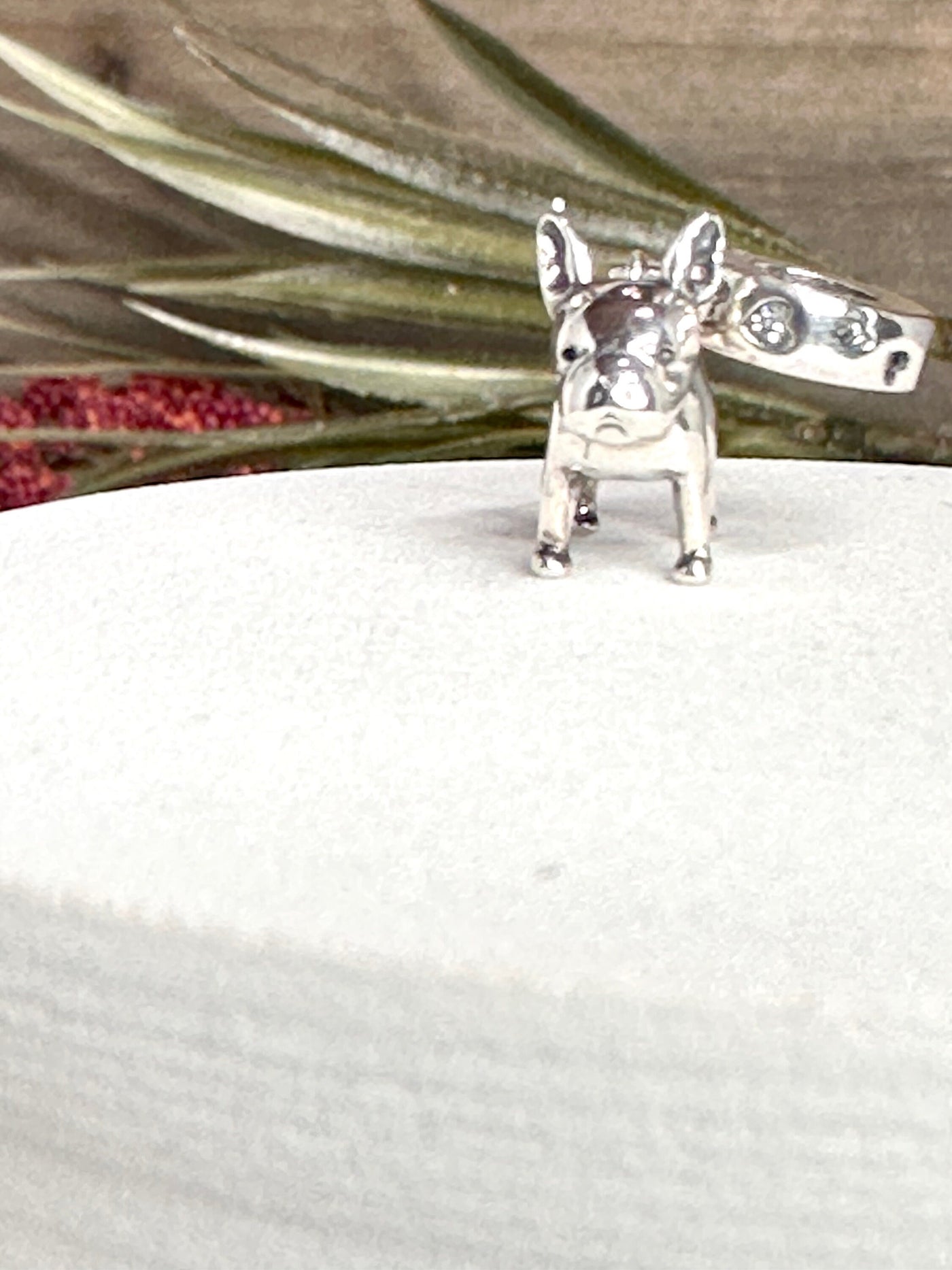 Sterling Silver .925 French Bulldog 7.5” Bracelet-Frenchie Lover-Dog Breed Jewelry-European Style Charm-Handmade in the USA