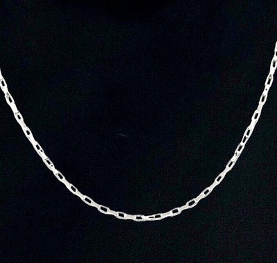 Elongated 1.7mm Diamond Cut Sterling Silver Box Chain-Beautiful Sparkling Italian Silver-Trendy Open Long Box Chain-Multiple Sizes